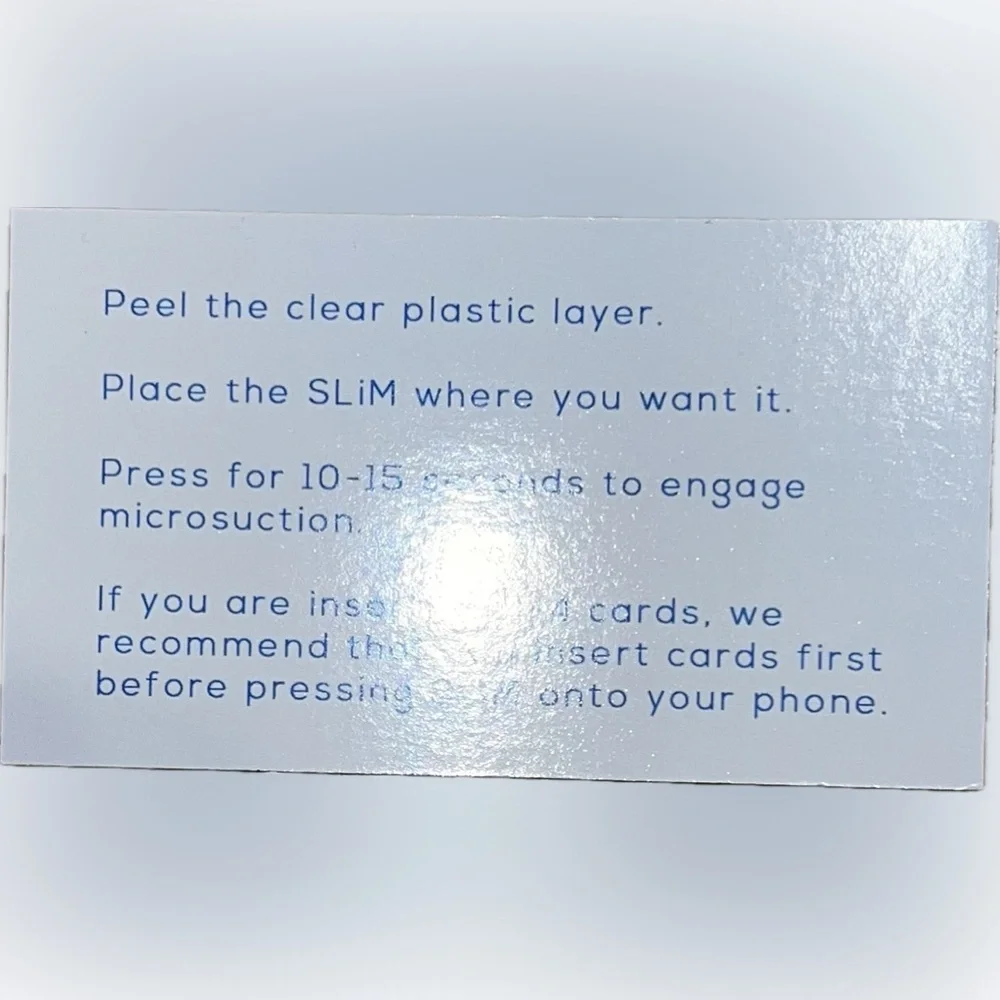🍄 NWT Phone Card Wallet Pouch Stick On Back Of Smart Phone Brown OneTres Slim